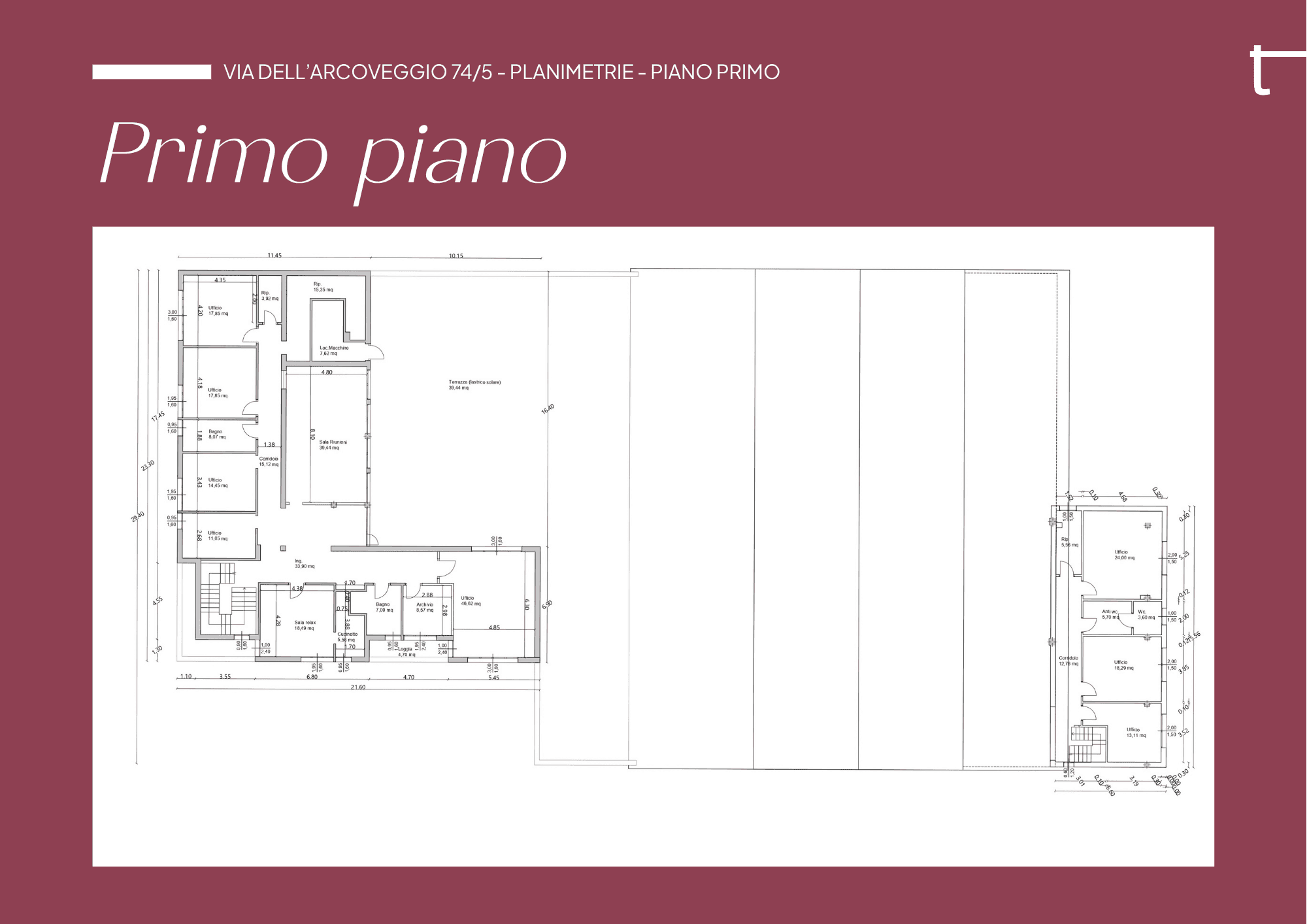 Planimetria primo piano
